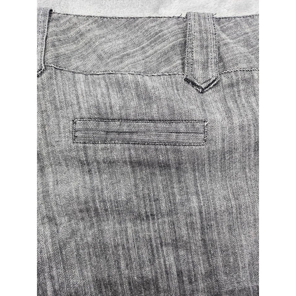 Bermudas para caminar Maurices tiro bajo frente plano talla 5/6 gris elástico Y2K Foto 3 de 4