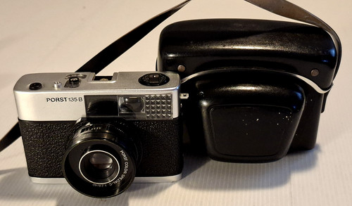 PORST 135 B 35mm Film Camera Made in West Germany w/ Case & Color‑Spezial Lens.