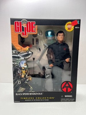 HASBRO G.I. JOE 2002 12'' TIMELESS BLACK SPIDER RENDEZVOUS ADVENTURE TEAM NEW