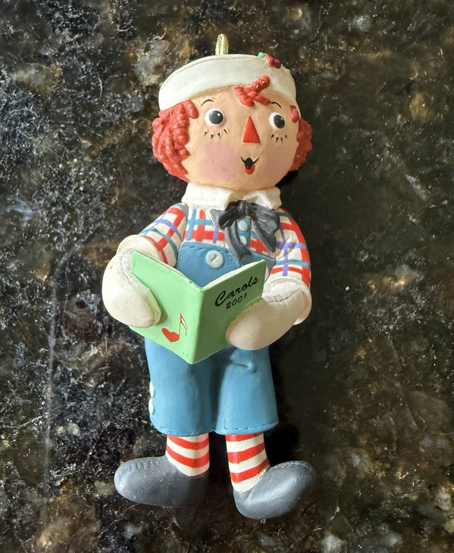 Hallmark Keepsake Raggedy Andy Raggedy Ann & Andy Christmas Ornament 2001