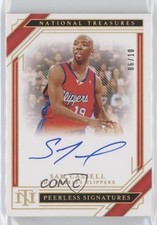 2020 Panini National Treasures Peerless Signatures Gold /10 Sam Cassell Auto y8a