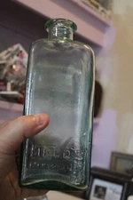 Antique, EX LARGE, 9 1/4'', Blue, FIELD'S INK Master Ink Bottle, Item # A - 5596