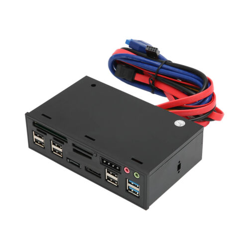 5.25 Inch Multi-Function USB 3.0 Hub M2 MMC MS CF Card Reader CD-ROM Front Panel - Picture 1 of 12