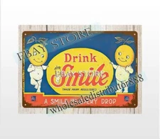 Drink Smile metal tin sign garage shop reproduction wall decor