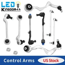 8x Front Lower Control Arms Sway Bars Tie Rod End Link for BMW 128i 135i X1 RWD