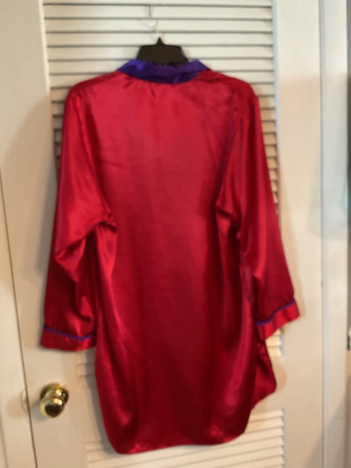 UNDERCOVER Abito da notte vintage Victorias Secret etichetta oro rosso con bottoni piccolo leggi sotto