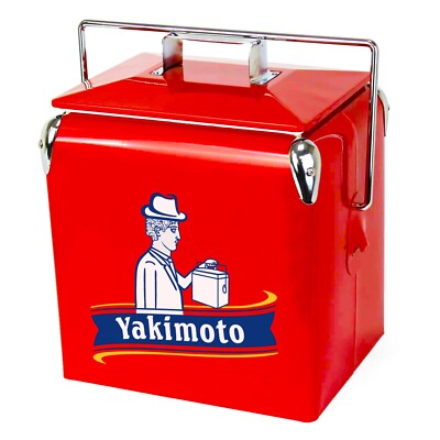 Yakimoto 14Qt Campus Cooler - Red, 72H Ice, Leakproof,Opener for Dorms/Party