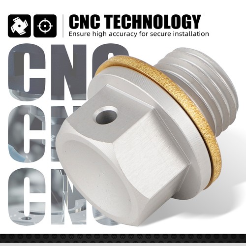 Magnetic Oil Drain Plug For Suzuki RM125 RM250 1993-2008 RMZ250 2007-2023 Silver - Picture 3 of 12