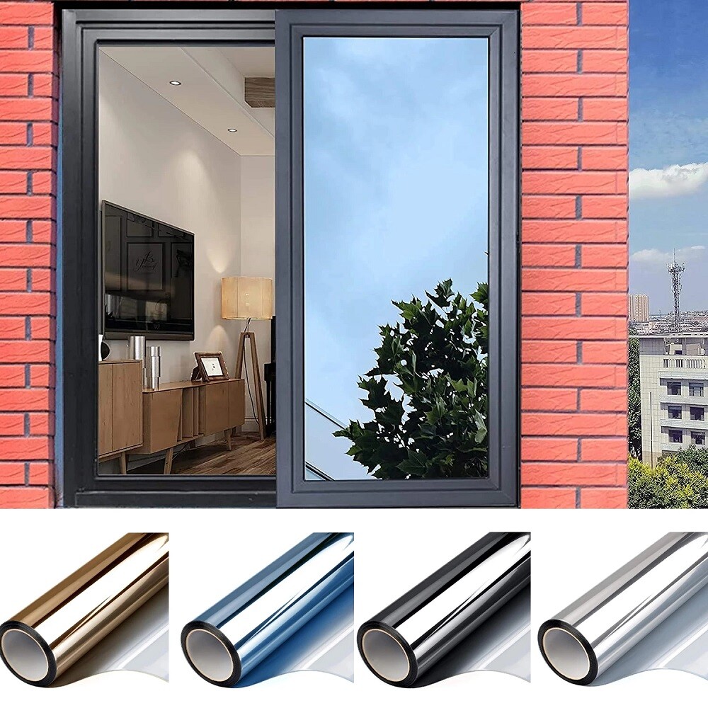 One Way Mirror Tint Window Film Privacy Protect UV Reflective Sun 