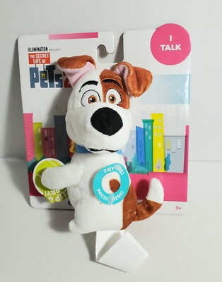 Secret Life Of Pets Chat Hang Plush Max New 2019 Talking Clip Childrens  Toy
