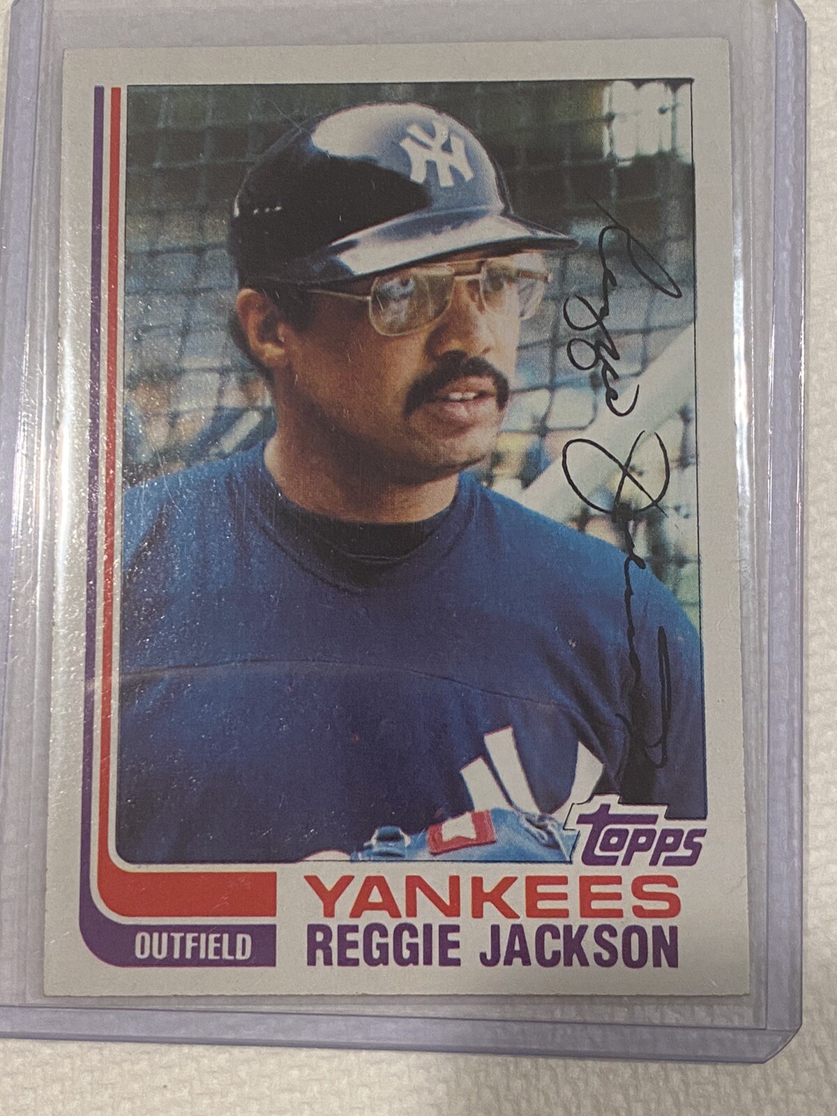 1982 Topps Reggie Jackson #300 New York Yankees Hall Of Fame