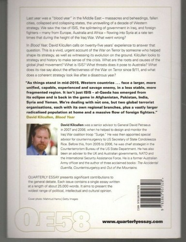 QUARTERLY ESSAY 58 BLOOD YEAR Terror & The Islamic State DAVID KILCULLEN - Picture 2 of 3