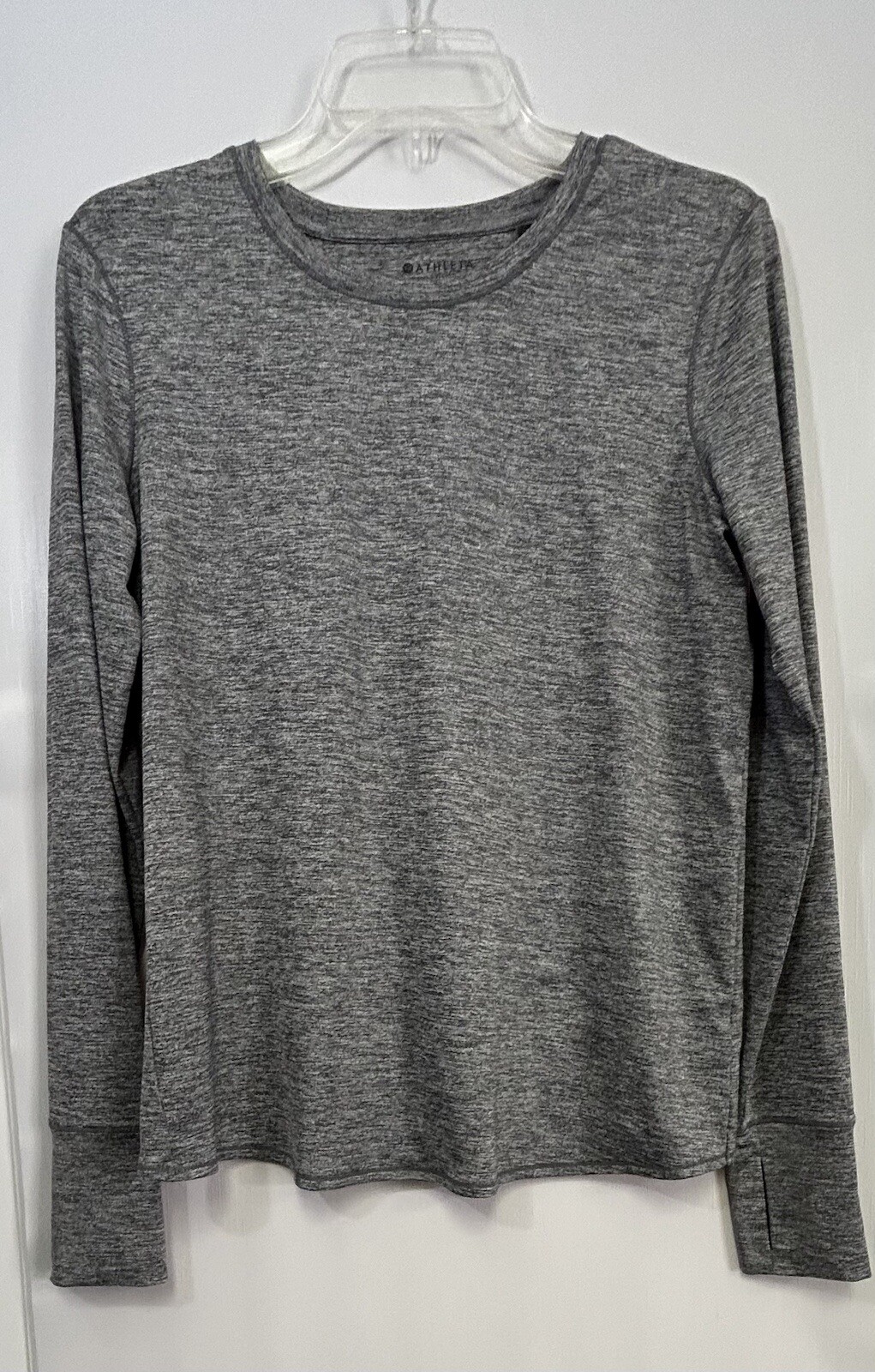 ATHLETA UPF Tulip Back Heathered Gray Split Back … - image 1