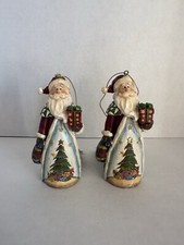 Santa Ornaments New With Tags