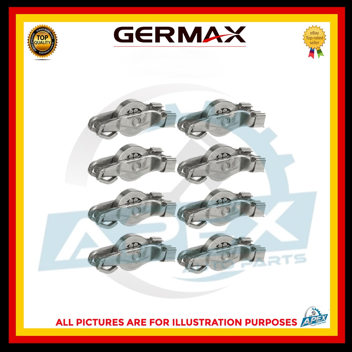 AUDI-SEAT-VW 2.0 TSI TFSI ENGINE CAED ROCKER ARMS 06E 109 409 - 16 PIECES SET