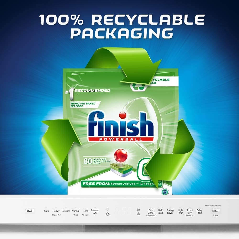 Finish 0 Dishwasher Tablets Powerball 1 X 80 Tabs for sale online eBay