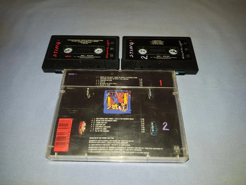 STING BRING ON THE NIGHT DOUBLE CASSETTE TAPE ALBUM - Image 2 of 2