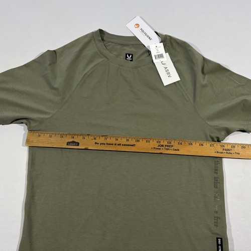 ASRV Mens 834 Supima Stretch Athletic Activewear Tee T-Shirt Sage Sz S NWT 767 - Picture 6 of 16