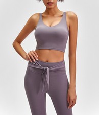 Yoga Tops Workout Clothes Activewear Sports Bra for Women Tank Tops Fitness