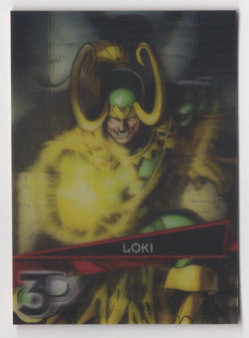 2015 Upper Deck Marvel 3D Variant Loki #13-3D