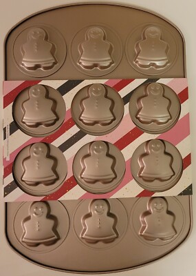 The Bakeshop Masterclass Baking Cookie Sheet Gingerbread Shaped Steel 12 Cavity