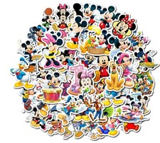 Mickey Mouse Themed Lot of 50 Assorted Sticker Decals