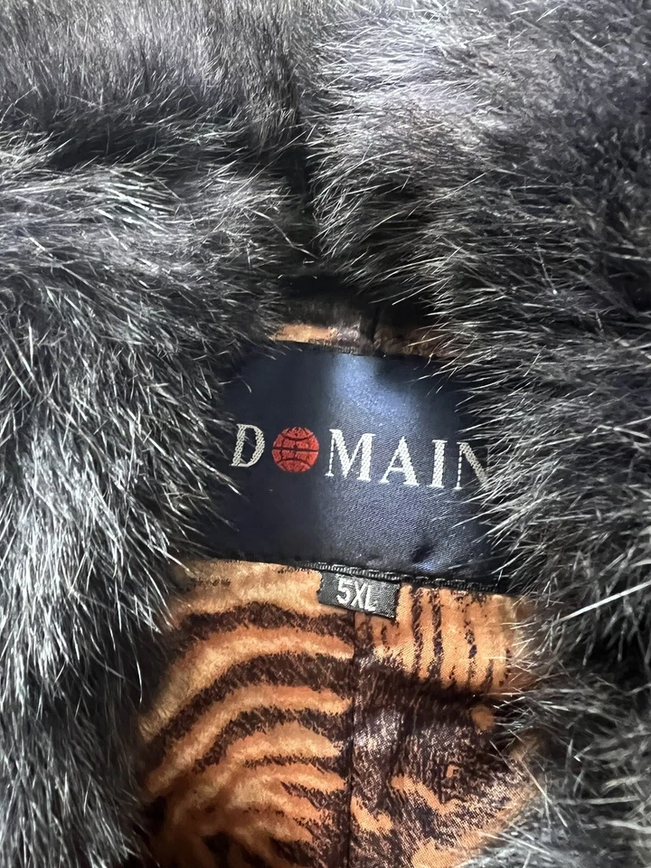 Chaleco Domain Natural Esquilado Conejo y Cuello Zorro Plateado Talla 5XL (US XL-XXL) Foto 2 de 4