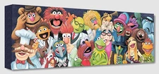 Disney Fine Art Treasures On Canvas Collection Back Stage At The Show-Muppets