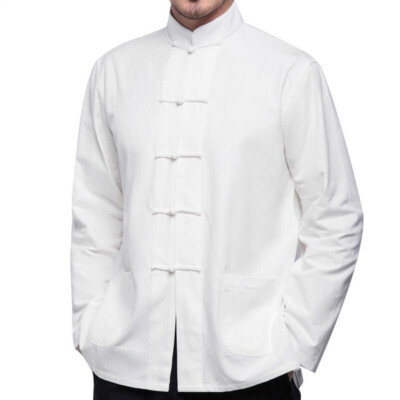 China kung Fu Coat Jacket Wingchun Uniform Men Traditional Chinese Tang Suit
