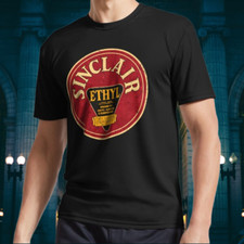 NUOVO! T-shirt manica lunga Sinclair etil benzina logo divertente taglia dalla S alla 5XL