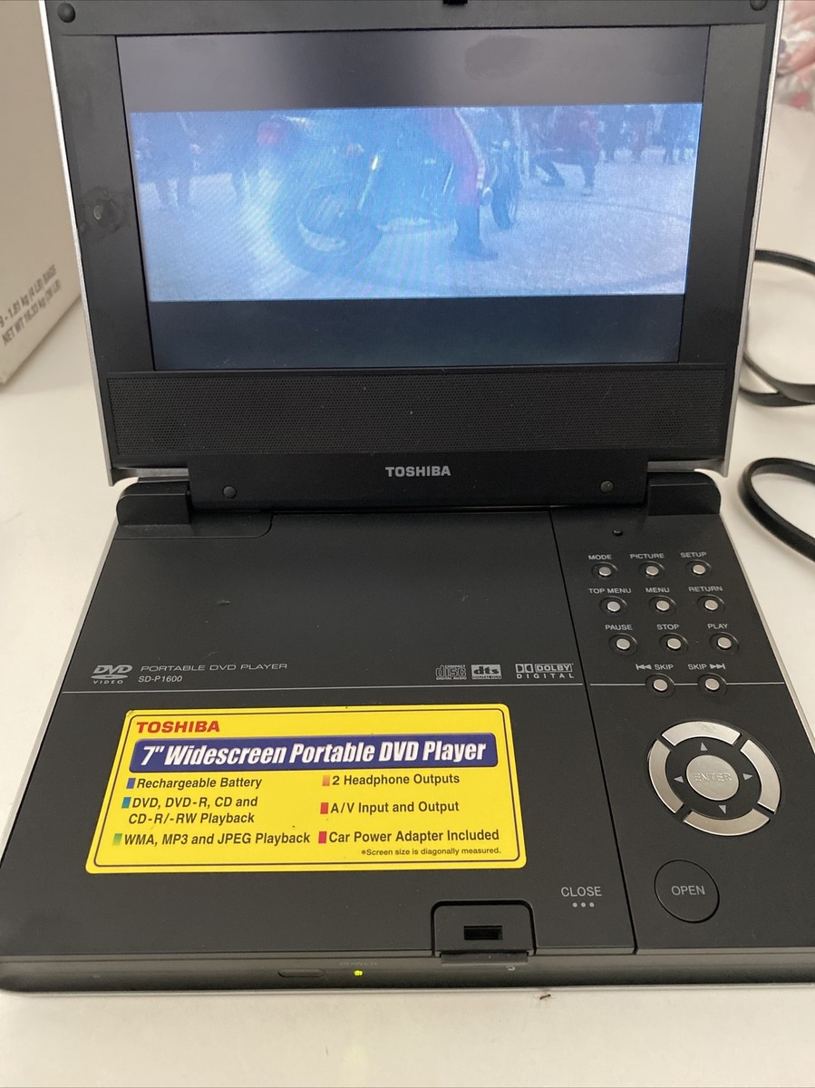 TOSHIBA ポータブルDVDプレーヤー　SD-P1600 。 Toshiba SD-P1600 Portable Widescreen DVD Player 7