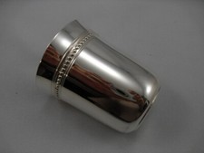 Christofle Perles, Timbale, Métal argenté