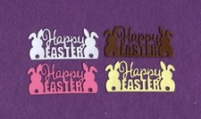 HAPPY EASTER  6 die cuts Spring Church Jesus scrapbook cards