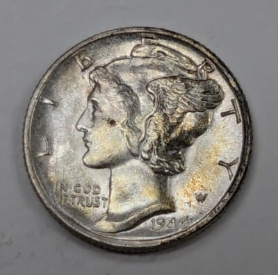 1940 Mercury Dime US Coin