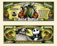 OUR OOGIE BOOGIE CARTOON NOVELTY BILL  (25 EA)