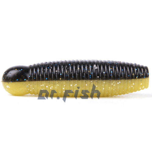 8/10 PIEZAS Señuelos de pesca de hundimiento lento gusanos suaves cebo de plástico elástico realista 2"" - Imagen 14 de 17
