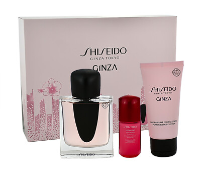 Shiseido Ginza 50ml EDP & 50ml Bodylotion & Ultimune Concentrate 10ml