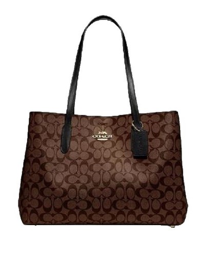 COACH バッグ Coach Signature Tote Large Travel Bag Diaper Shoulder Purse F77156