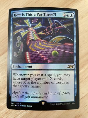 MTG How Is This a Par Three?! Unfinity #049/244 FOIL Rare NM/M