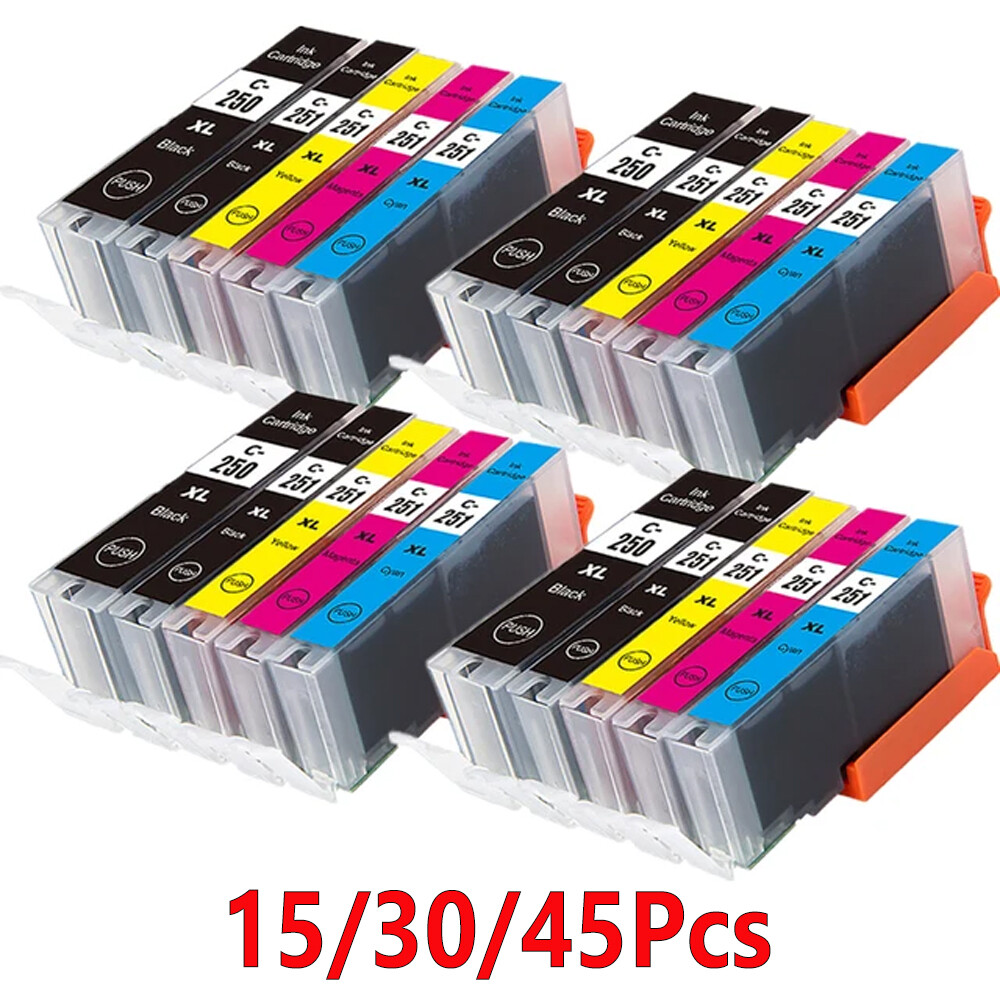 US Ink Cartridges for Canon PGI-250XL CLI-251XL Pixma MG5620 MG5520 MG6620 MX922-image