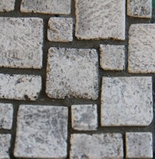 piastrelle presepe e miniature alta qualità color bianco antico 3 misure 45 pz