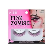 KISS Halloween Limited Edition Pink Zombie False Eyelashes, 1 Pair -...