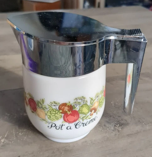 Vintage Corning Ware Gemco Creamer 'Spice Of Life' Pot a Creme 1970s