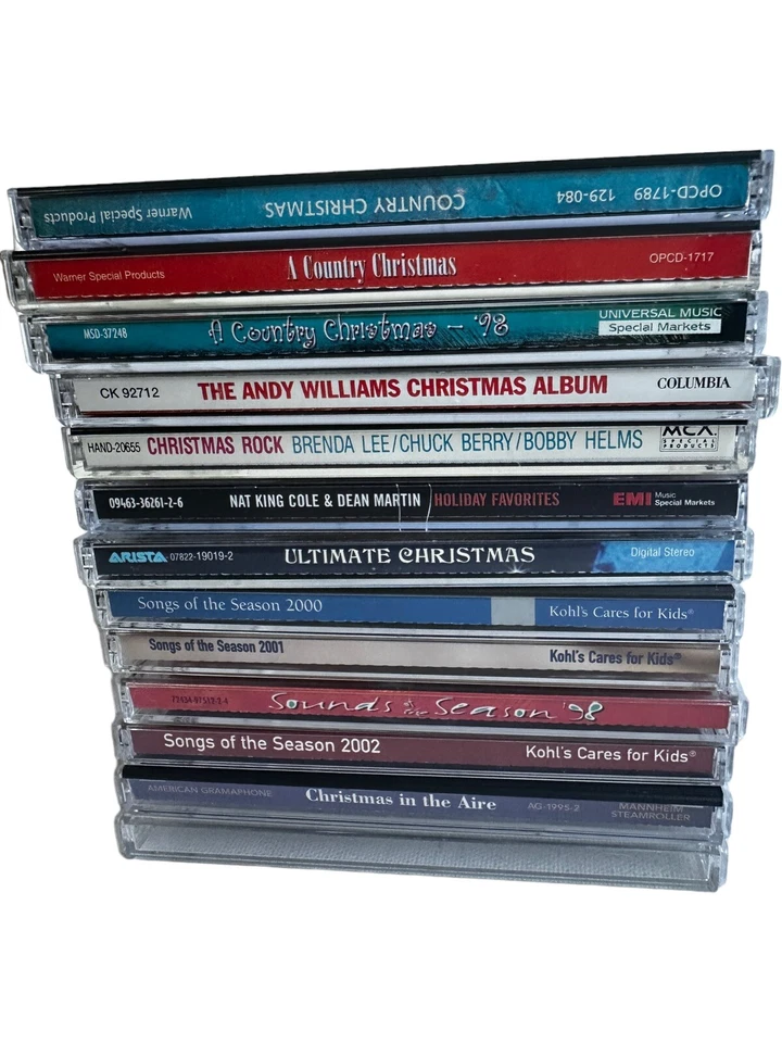 Lot of 13 Classic Christmas CDs – 90s Country Rock Pop Andy Williams Mix - Image 2 of 4