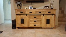 Madia credenza design vintage industriale shabby chic casa loft ferro legno
