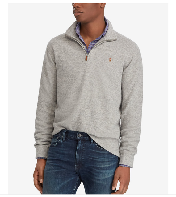 Polo Ralph Lauren Mens Sweater Gray Size 2xl Estate-rib Mock-neck Knit for sale online | eBay