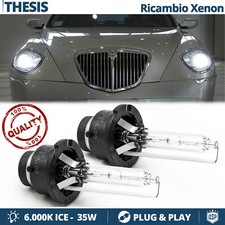 2 Lampadine XENON PER Lancia Thesis RICAMBIO Luci Bianco GHIACCIO 35W 6000K HID