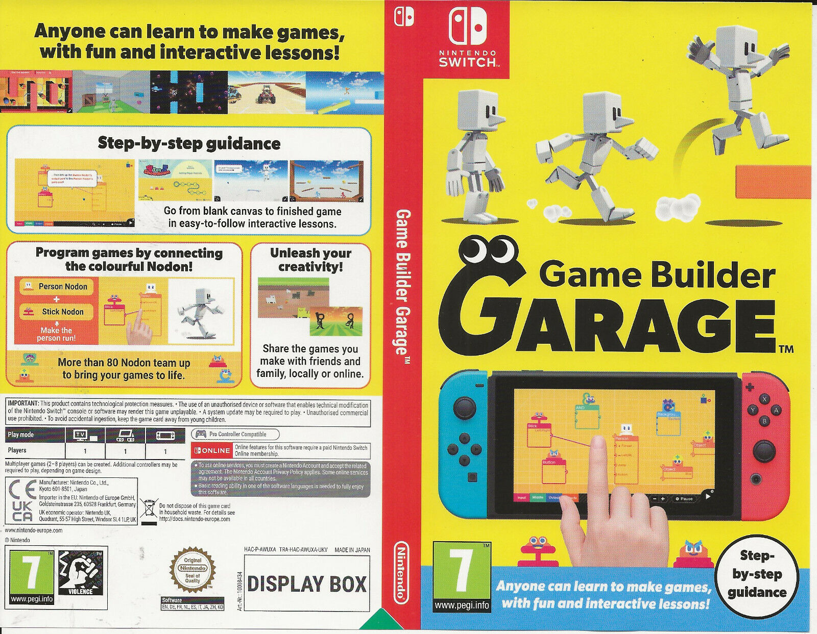 Game Builder Garage  Aplicações de download da Nintendo Switch