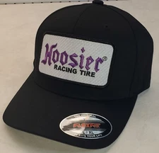 HOOSIER RACING TIRE Patch Flexfit Hat / Black - L/XL  7 1/8" - 7 5/8"