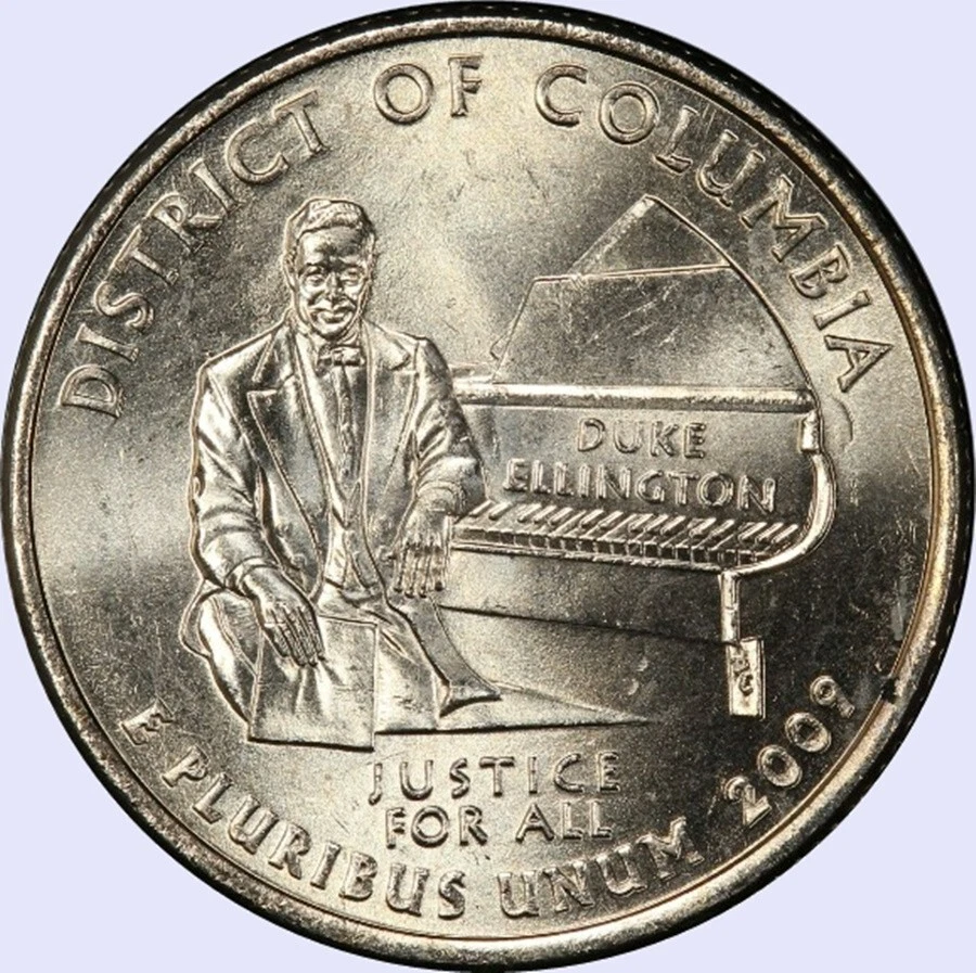 2009 P Duke Ellington Washington D.C. Territorial Quarter-BU condition - Image 3 of 3